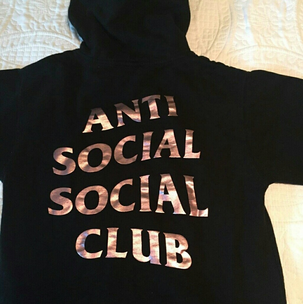 (SOLD) Anti Social Social Club Stressed Hoodie - Picture 5 of 8